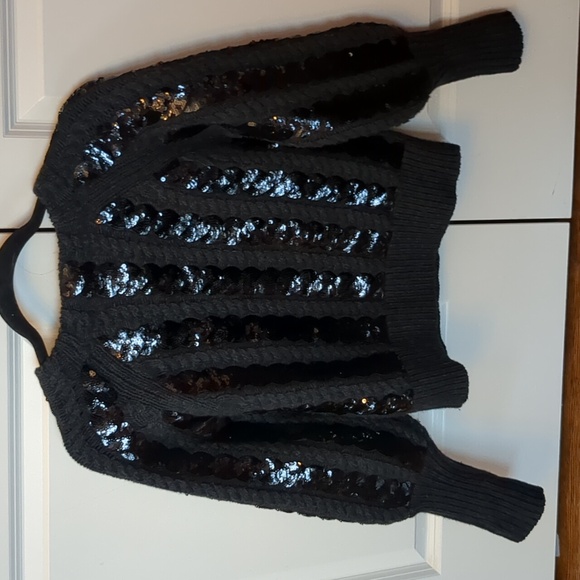 Veronica Beard Yola Wool Blend Sequin Sweater - Picture 5 of 13